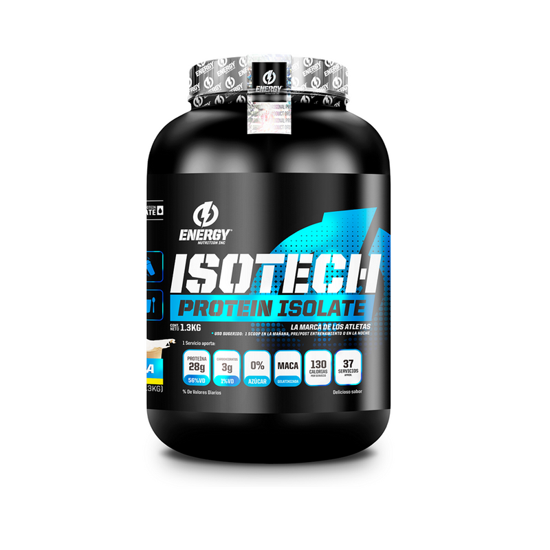 Proteina Energy Nutrition Isotech 1.3Kg Vainilla + Shaker - Imagen 2