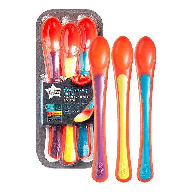 Set de Cucharas con Sensor de Calor Tommee Tippee x3