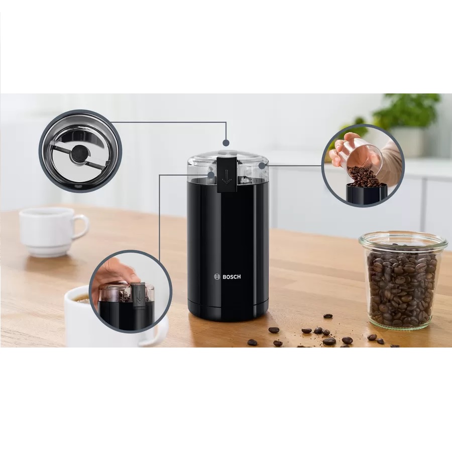Molinillo De Café Bosch TSM6A013B Negro 180w - Imagen 7