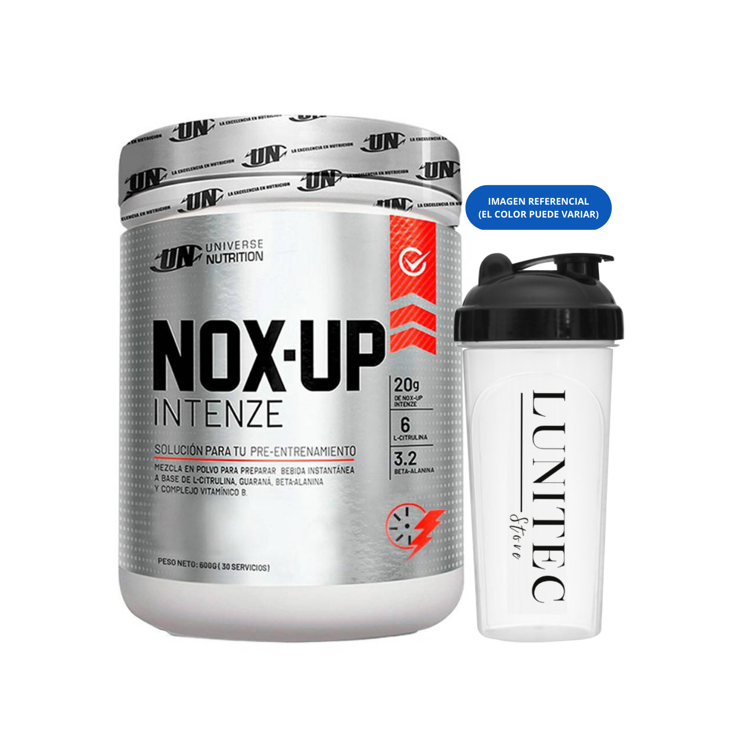 Pre Entreno Universe Nutrition Nox Up Intenze 600g Uva + Shaker