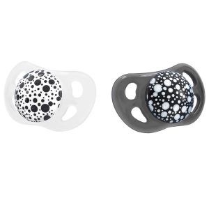 Chupones Twistshake 0-6m Negro x2