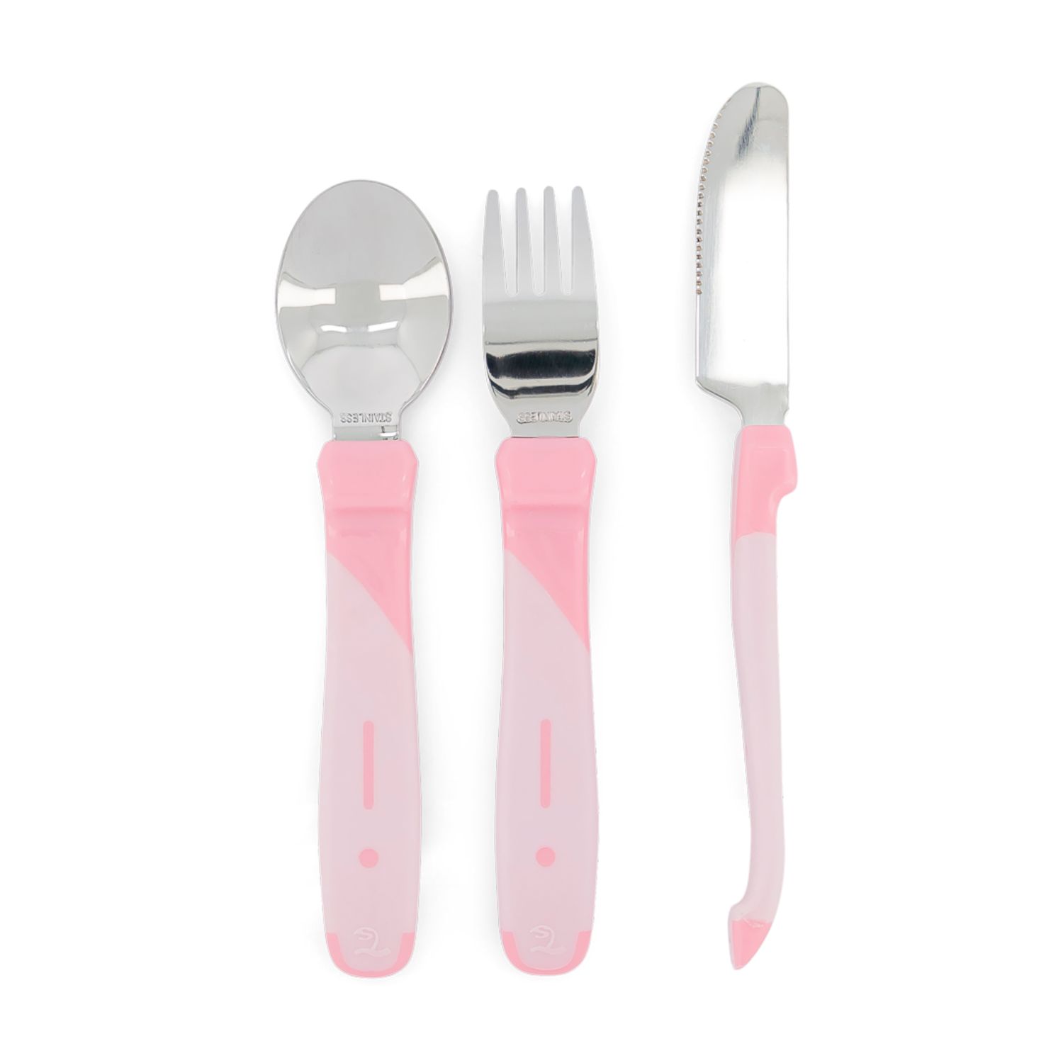 Set de Cubiertos de Metal Twistshake 12+m Rosado