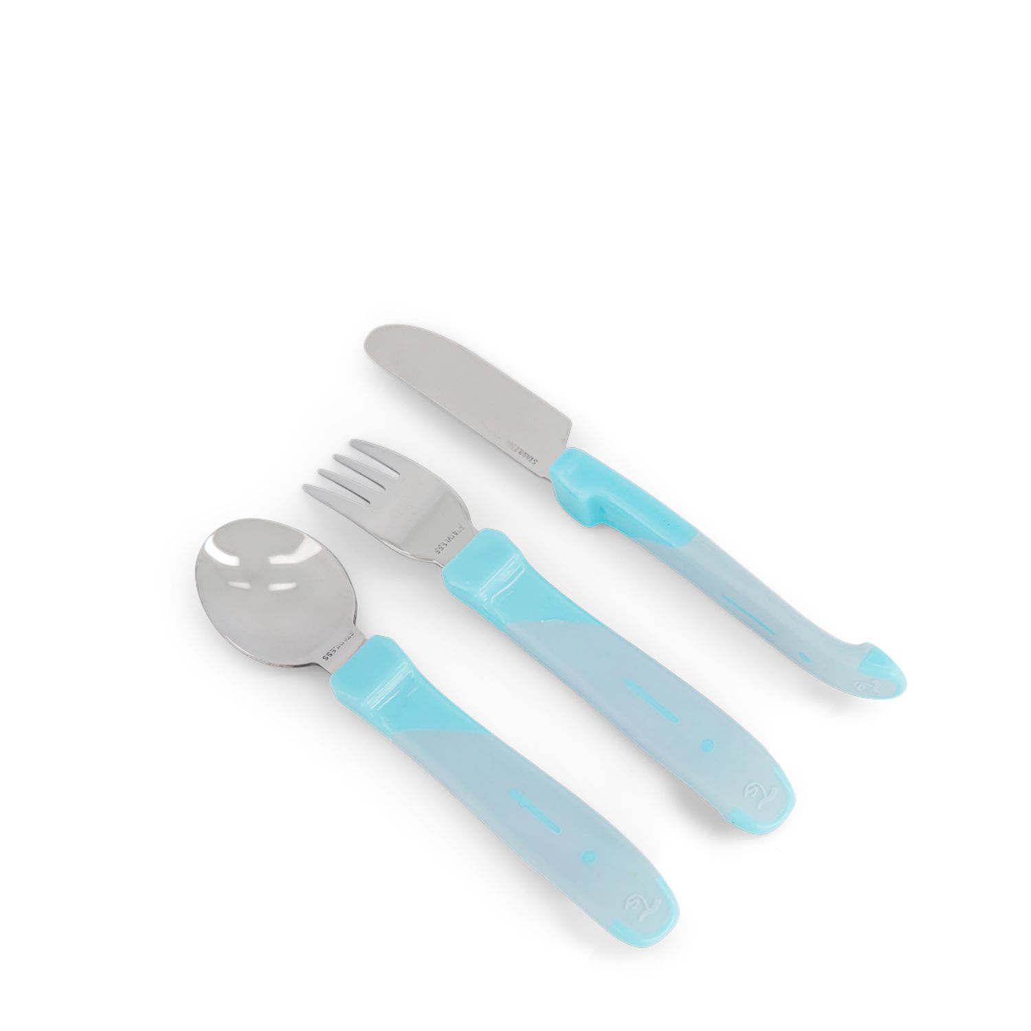 Set de Cubiertos de Metal Twistshake 12+m Celeste - Imagen 2