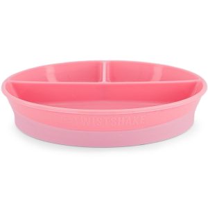 Plato con Divisiones Twistshake 6+m Rosado